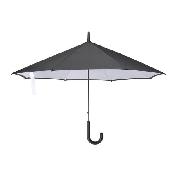 Umbrelă Ambiance Reverso Noir, ⌀ 60 cm, alb-negru