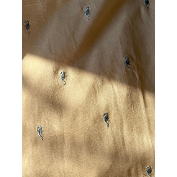 Lenjerie de pat pentru copii, galben-deschis din bumbac organic pentru pătuț 70x100 cm Sea Garden – Cam Cam Copenhagen-image-4