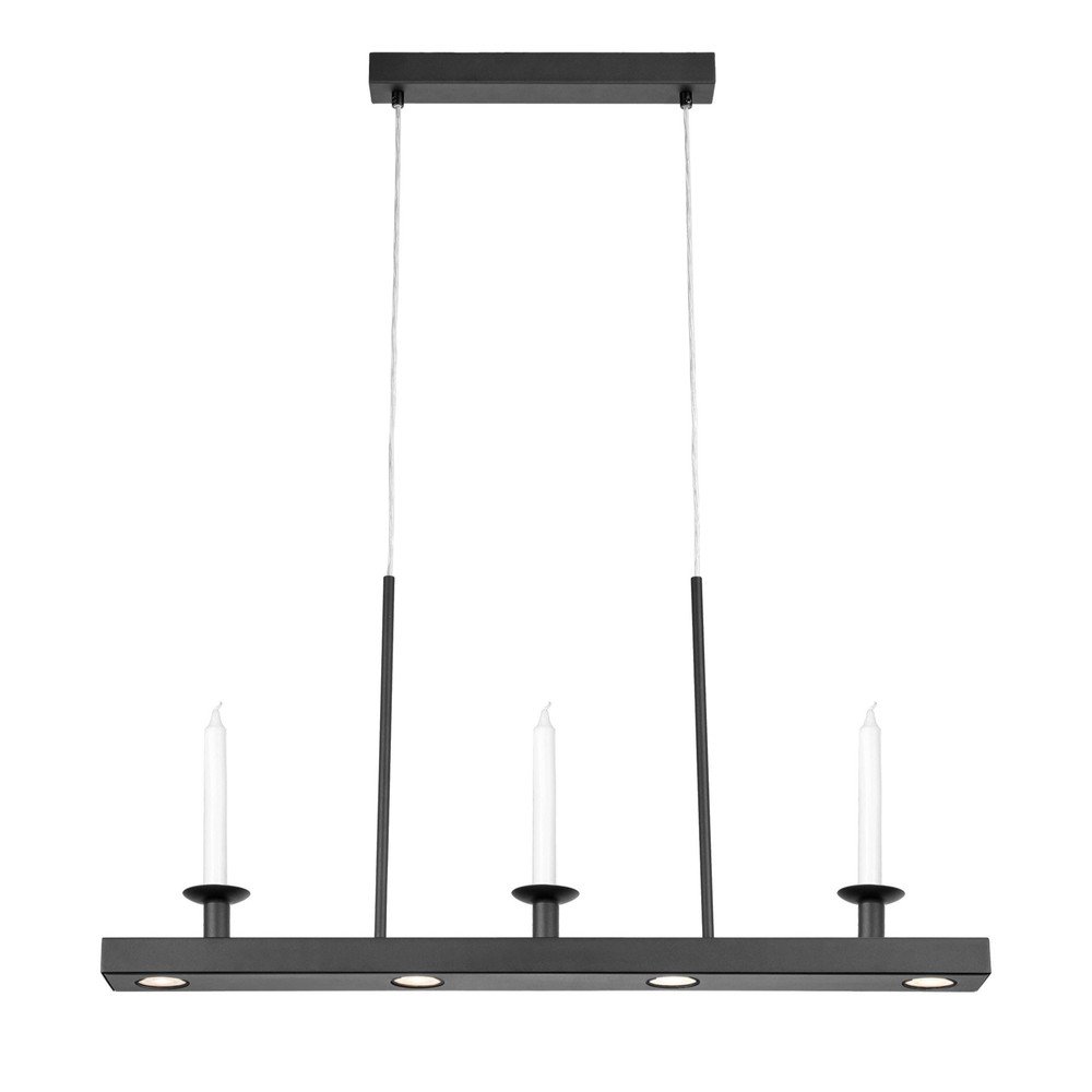 Lustră neagră LED cu intensitate reglabilă din metal Dining – Markslöjd