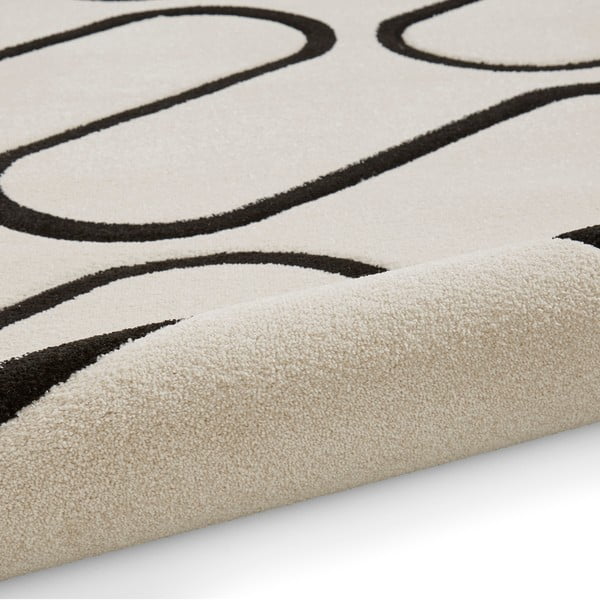 Covor negru-alb 160x230 cm Linear Curve – Catherine Lansfield-image-3