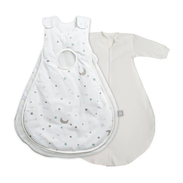 Sac de dormit pentru copii alb/bej din bumbac 50x66 cm Sternenzauber – Roba