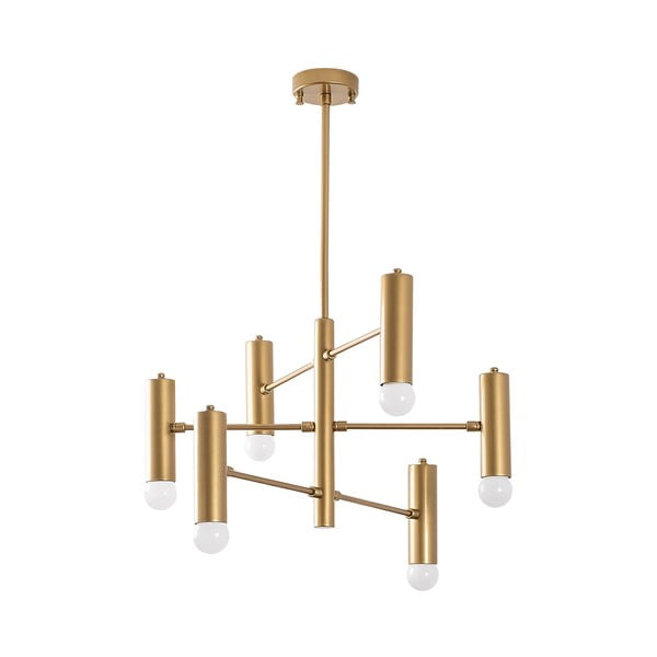 Lustră aurie cu abajur din metal Gharib – Opviq lights