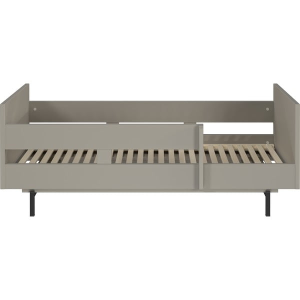 Pat pentru copii  gri cu somieră 70x140 cm Tomino – Germania-image-2