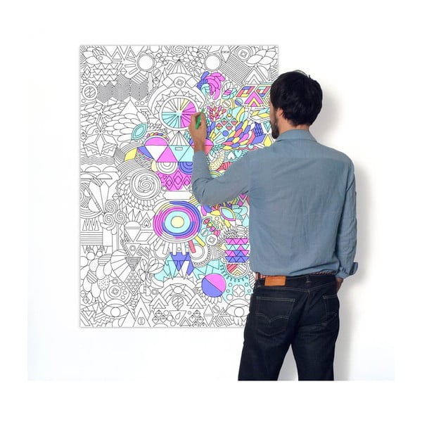 Planșă de colorat OMY Patchwork (70 x 100 cm)-image-2