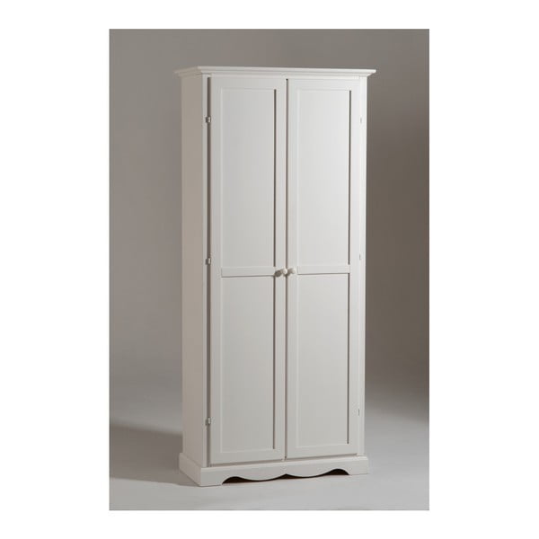 Dulap din lemn cu 2 uși pentru încălțăminte Castagnetti Torino, alb 