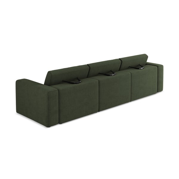 Canapea modulară verde 314 cm Kalea – Makamii-image-3