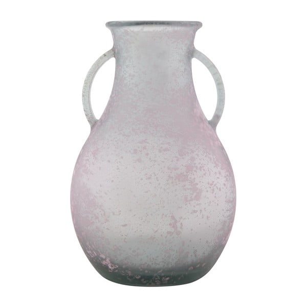 Vază din sticlă reciclată Mauro Ferretti Andora, ⌀ 32 cm, roz