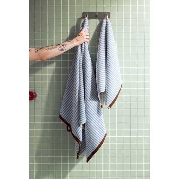 Prosop maro/crem din bumbac din frotir 70x140 cm Gobo – noo.ma-image-4