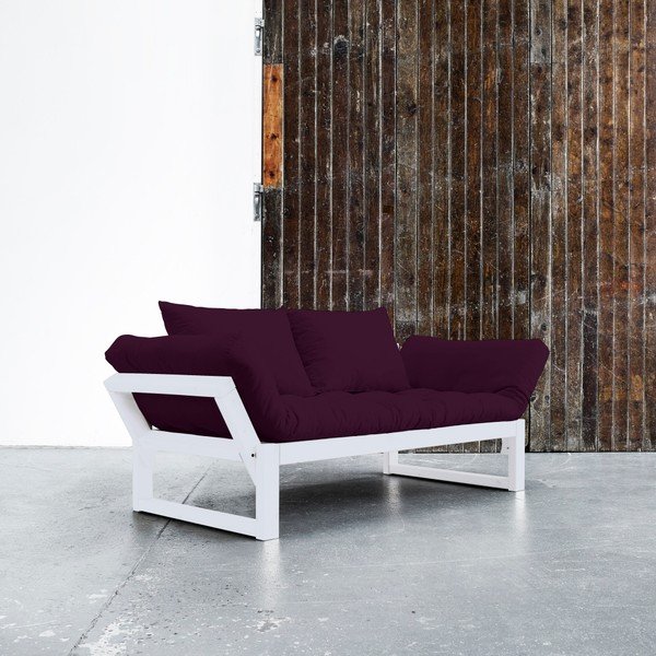 Canapea extensibilă Karup Edge White/Purple Plum-image-1