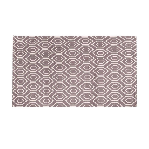Covor pentru bucătărie foarte rezistent Webtapetti Honeycomb Hazel, 130 x 190 cm-image-1