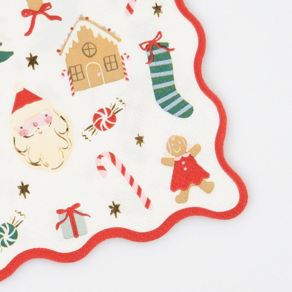 Șervețele 16 buc. din hârtie Jolly Christmas – Meri Meri-image-1