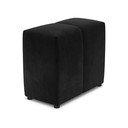 Spătar pentru canapea modulară negru cu tapițerie din catifea Rome Velvet - Cosmopolitan Design