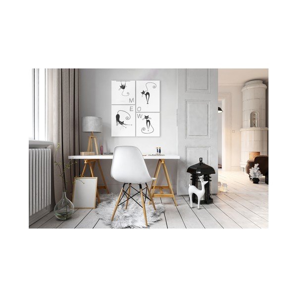 Tablou din mai multe piese Styler Styler Scandi Cats, 64 x 74 cm-image-1