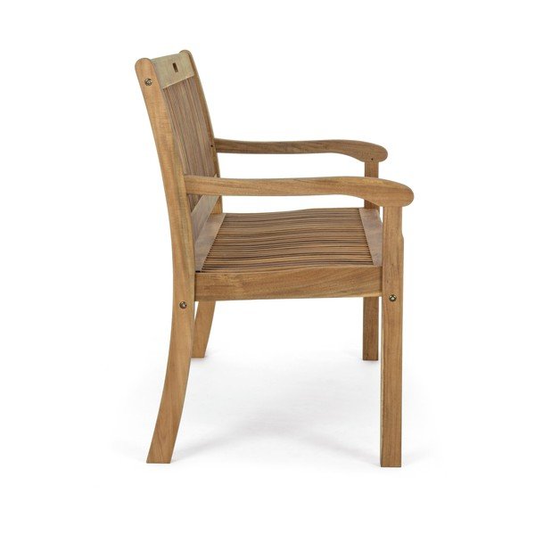 Bancă de grădină în culoare naturală din lemn masiv Noemi – Bizzotto-image-3