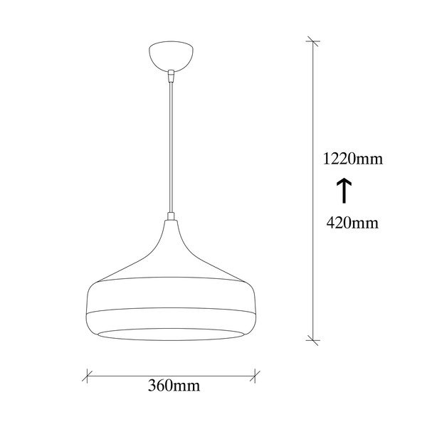 Lustră Opviq lights Yildo, ø 36 cm, negru-arămiu-image-3