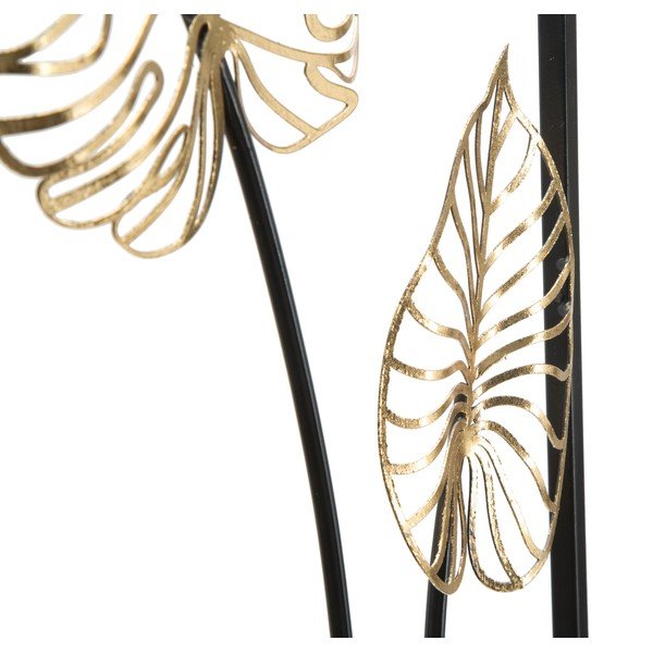 Decorațiune suspendată metalică Mauro Ferretti Luxy -A-, 31 x 90 cm, motive frunze-image-3