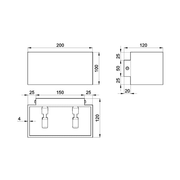 Aplică Sollux Geo Maxi, negru-image-1
