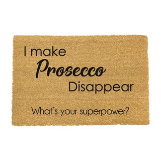 Covoraș intrare din fibre de cocos Artsy Doormats I Make Prosecco Disappear, 40 x 60 cm