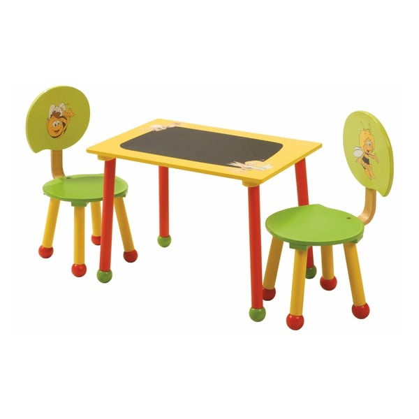 Set masă și 2 scaune pentru copii Roba Kids Bee