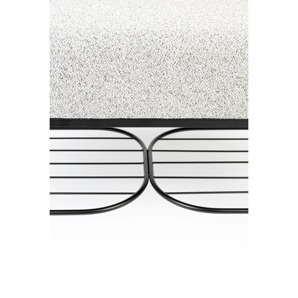 Bancă White Label Milou, gri deschis-image-4