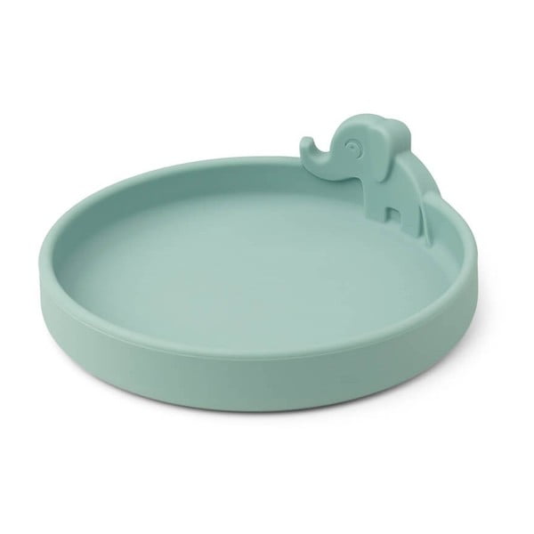 Farfurie de silicon albastru pentru copii ø 16 cm Elphee - Done by Deer-image-2