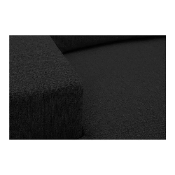 Colțar Windsor & Co Sofas Charles, pe partea stângă, negru-image-1