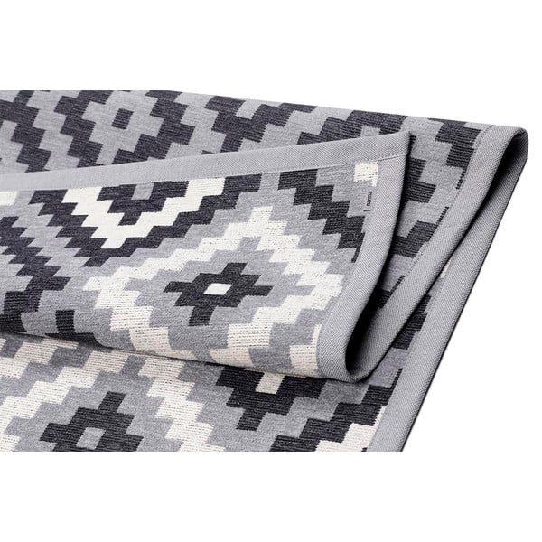 Covor cu 2 fețe Narma Saka, 100 x 160 cm, gri-image-1