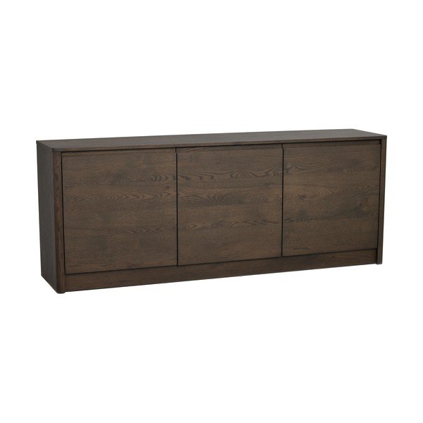 Comodă în culoare naturală închisă cu aspect de lemn de stejar 180x70x40 cm Melstone – Rowico