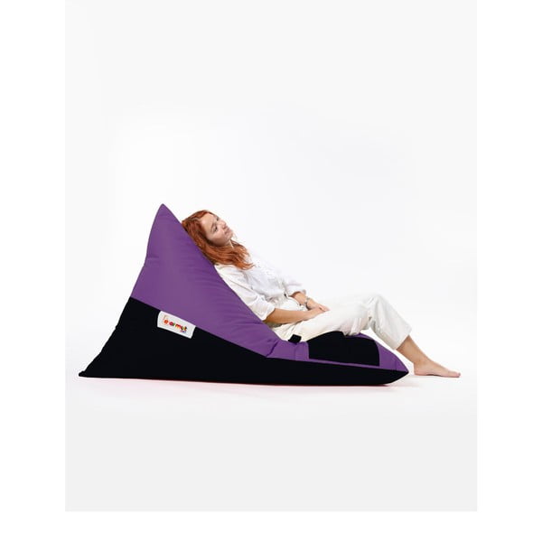 Fotoliu bean bag mov Pyramid – Floriane Garden-image-4