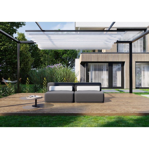 Canapea modulară de grădină gri închis 204 cm Straw – Sit Sit-image-1