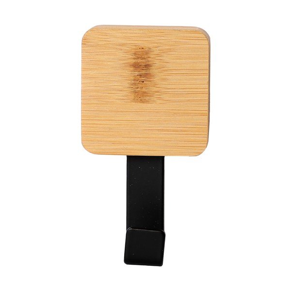 Cârlig negru/în culoare naturală autoadeziv din bambus Fixeo – douceur d'intérieur