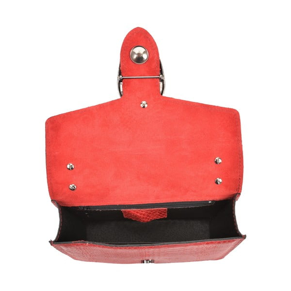 Poșetă din piele Renata Corsi Fiona, roșu-image-3