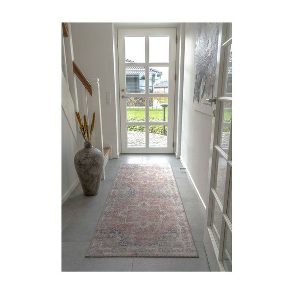 Covor albastru-portocaliu 200x80 cm Havana - House Nordic-image-2