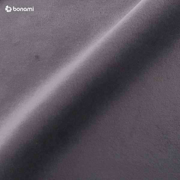 Pat matrimonial gri tapițat cu spațiu de depozitare/fără tăblie cu somieră 140x200 cm Susan – Micadoni -image-4