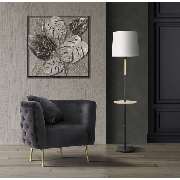 Fotoliu negru cu tapițerie din catifea Bucarest – Mauro Ferretti-image-1