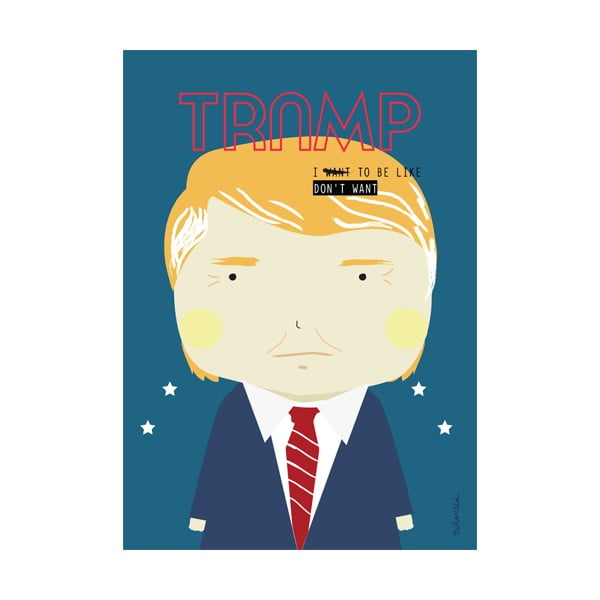 Poster NiñaSilla Donald Trump, 21 x 42 cm
