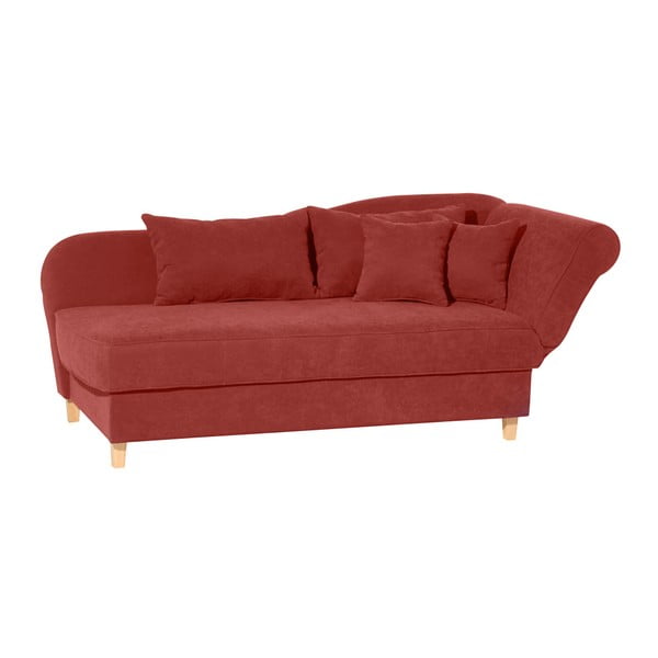 Canapea cu ladă depozitare Max Winzer Saturn, colț pe dreapta, roșu