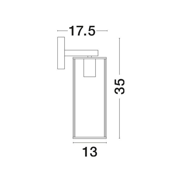 Aplică de perete alămie din metal Flavio – Nova Luce-image-2