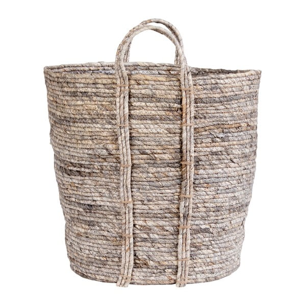 Coș de depozitare din frunze de porumb House Nordic Udine, gri-image-3