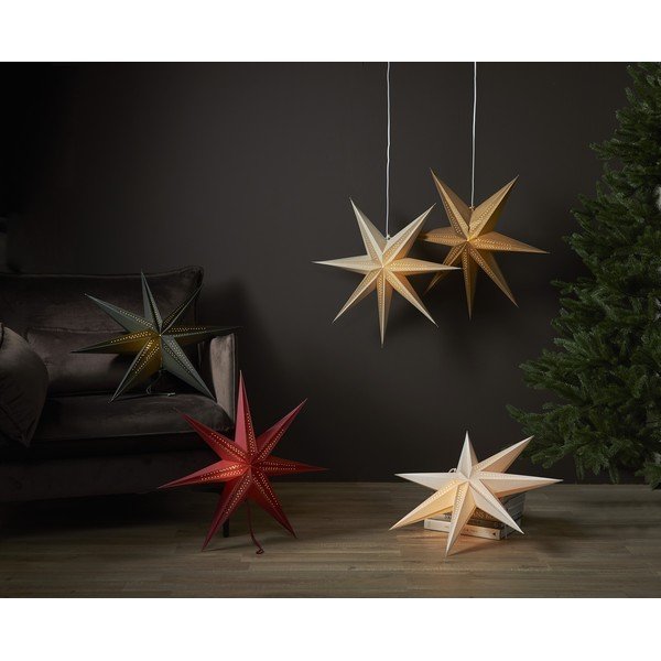Decorațiune luminoasă de Crăciun de culoare aurie ø 60 cm Point - Star Trading-image-1