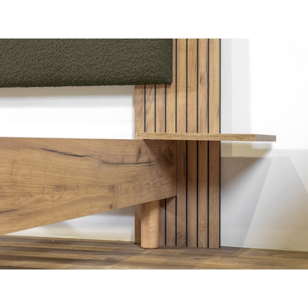 Pat matrimonial verde cu somieră 160x200 cm Lior – Bobochic Paris-image-3