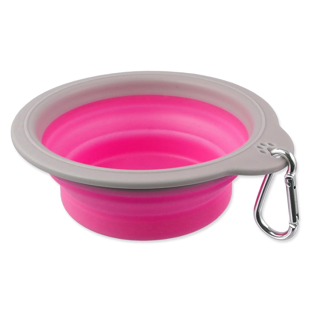 Bol de călătorie pentru câini din plastic ø 15 cm Dog Fantasy – Plaček Pet Products