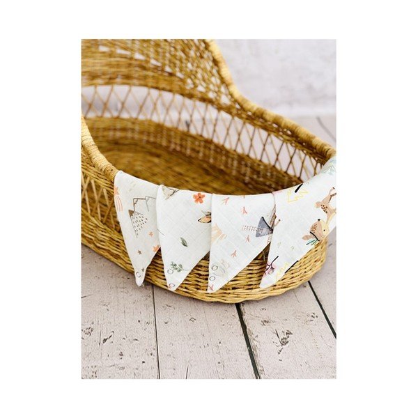 Bavete din muselină albă în set de 4 buc Mila - Lydia&Co-image-2