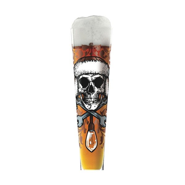 Set pahar din sticlă cristalină pentru bere și 5 suporturi pahare Ritzenhoff Medusa Dollmaker, 385 ml-image-2
