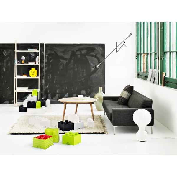 Cutie depozitare cu 2 sertare LEGO®, negru-image-2