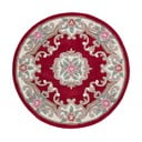 Covor din lână Flair Rugs Aubusson, ⌀ 120 cm, roșu