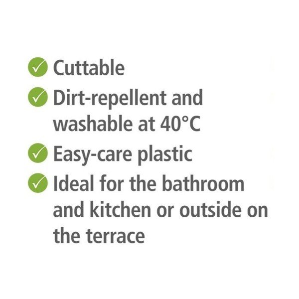 Covoraș de baie gri din plastic 65x200 cm Sassi – Wenko-image-3