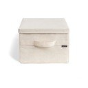 Cutie de depozitare bej din material textil cu capac 31x41x22 cm Soft Storage Medium – Bigso