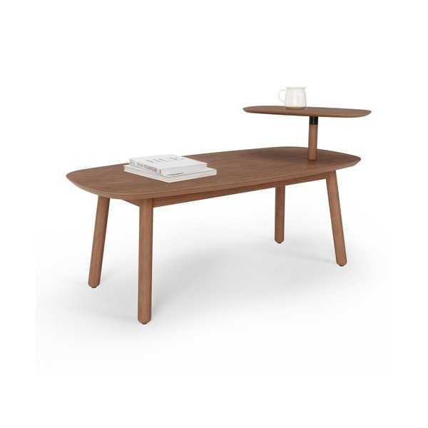 Măsuță de cafea maro din lemn de fag 56x120 cm Swivo – Umbra-image-4