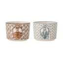 Boluri mici crem 2 buc. din gresie 230 ml Tonia – Bloomingville